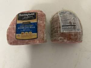 lot 43 image: E. 4.75lbs Smithfield Sliced Boneless Ham-Maple Flavored