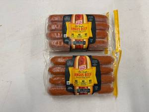 lot 62 image: F. 2x 15oz Angus Beef Uncured Beef Franks