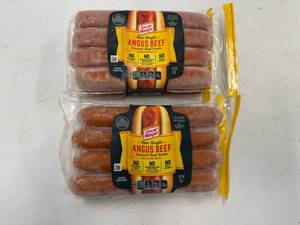 lot 64 image: F. 2x 15oz Angus Beef Uncured Beef Franks