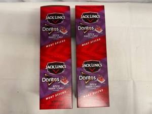 lot 81 image: SSS. 2x Jack Links Meat Sticks-Doritos Spicy Sweet Chili