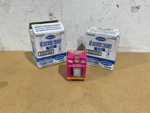lot 365 image: LOT OF 3 Sprayway All Purpose Cleaner, 6pk, 19 oz., The Pink Stuff Miracle Cleaning Paste Kit