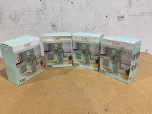 lot 377 image: LOT OF 4 Cook with Color Cheese Grater Rotary  Easy-to-Use Food Shredder for Cheese