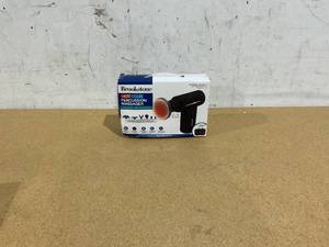 lot 394 image: Brookstone Cordless Hot and Cold Percussion Deep Tissue Massager Gun