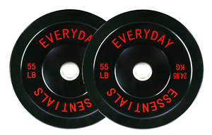 lot 227 image: 2PCS BalanceFrom Olympic Bumper Plate Weight Plate, 55 lbs