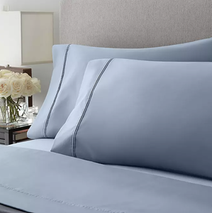 lot 358 image: 6PCS Cal King Members Mark Hotel Premier Collection 700-Thread-Count Solid Egyptian Cotton Sheet Set