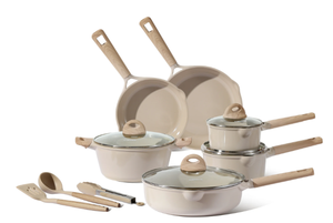 lot 366 image: 13PCS Carote Ceramic Pans and Pots Set, Industion Kitchen Non-Stick Cookware Sets