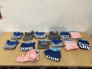 lot 651 image: LOT OF 14 Vibrant Life Pet Apparel
