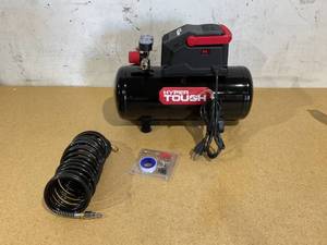 lot 466 image: Hyper Tough Black 100 PSI Oil-free Portable Air Compressor 3 gal