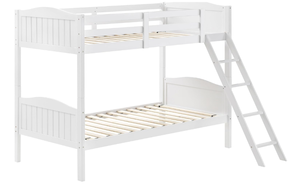 lot 77 image: Coaster 405053WHT Furniture Littleton - White Twintwin Bunk Bed