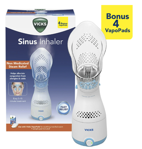 lot 441 image: Vicks Steam Sinus Inhaler with 4 Bonus VapoPads, Allergies and Colds