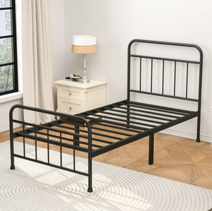 lot 619 image: Twin Size Mainstays Ardent Metal Spindle Bed