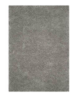 lot 55 image: SAFAVIEH Polar Abbot Solid Shag Area Rug, Silver, 51 x 76