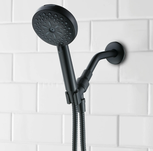 lot 383 image: Better Homes & Gardens 8-Function Handshower with Power Spray & Clean Jet in Matte Black