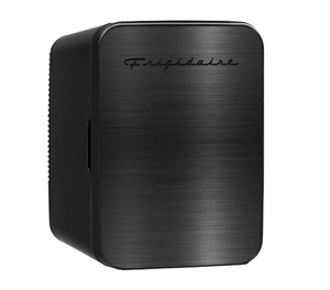 lot 447 image: Frigidaire, Retro 10L, 15-Can Mini Personal Fridge Cooler, EFMIS183, Black Stainless Steel