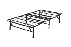 lot 506 image: Mainstays 14 inch High Profile Foldable Steel Platform Bed Frame Twin
