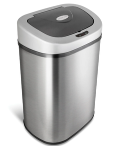 lot 509 image: Nine Stars 21.1 Gallon Trash Can, Motion Sensor Touchless Kitchen Trash Can, Stainless Steel
