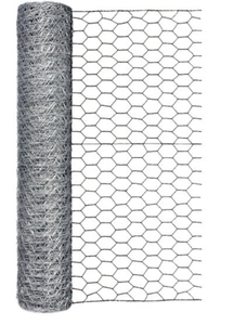lot 526 image: LOT OF 2 Garden Craft 24in H x 50ft L Gray Chicken Wire with 1in Openings