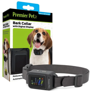 lot 530 image: Premier Pet Bark Collar with Digital Display, Multiple corrections, including tone, vibration and static stimulation