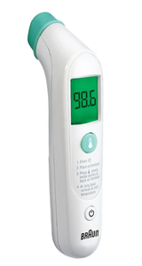 lot 470 image: LOT OF 2 Braun TempleSwipe Forehead Thermometer