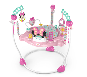 lot 655 image: Disney Baby MINNIE MOUSE Forever Besties Infant Activity Center Jumper, Pink