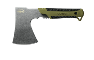 lot 191 image: Gerber Camping Pack Hatchet with Sheath, in Green 2.5-in Steel Blade with Full Tang