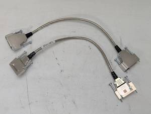 lot 25 image: Pair of Cisco CAB-STACK-1M Stack-wise 1m Stacking Cables