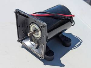 12 Volt Electric Motor - Mounting Brackets and Cables