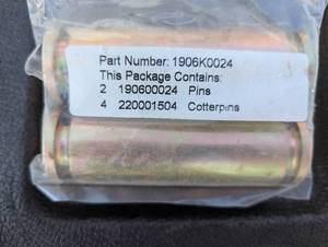 lot 100 image: Pair 34 Heavy Duty Pins with 4 Cotter pins