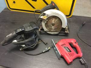 lot 119 image: Skilsaw - Tool Shop Jig Saw - Craftsman Sander