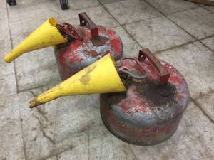 lot 200 image: 2 Metal Safety CanGas Cans