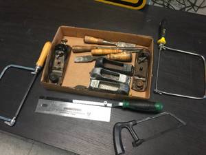 lot 225 image: Group Woodworking Type Planes - Saws - Graters
