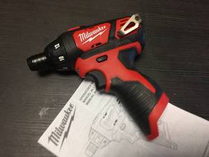 lot 232 image: Brand New Milwaukee M12 Cordless Screwdriver - Tool Only