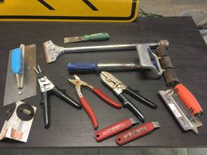 lot 235 image: Contractor Type Tools - Marshaltown - Crain - Malco - Kraft