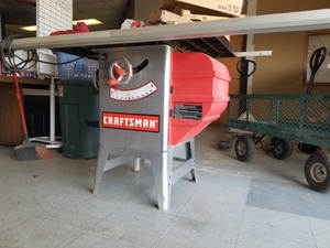Craftsman 152 10 Inch Table Saw 1 1/2HP Heavy Duty Induction Motor