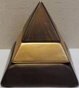 lot 6 image: Colibri Pyramid Tabletop Lighter & Ashtray - 3 PC (View Photos)