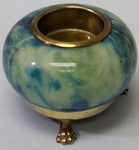 lot 10 image: Antique Multicolor Globe - Lighter Base Base Only (View Photos)