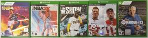 lot 23 image: XBOX Games - Xbox One - Baseball, Football & Basketball (View Photos)