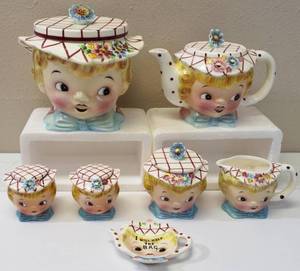 Vintage Lefton's Miss Dainty Ceramic Set (View Photos /List)