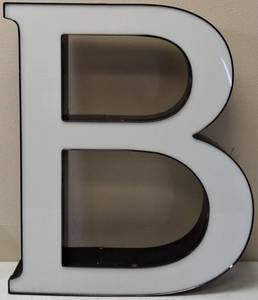 lot 41 image: Novelty Led B Light - Approximately 29 34 x 23 12 (View Photos)