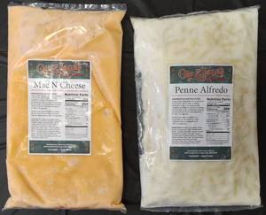 lot 36 image: Ole & Lenas Pizzeria  (1) Mac N Cheese - 6 Servings 227g & (1) Penne Alfredo - 6 Servings 227g