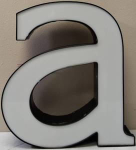 lot 45 image: LED Light of the Letter a (View Photos)