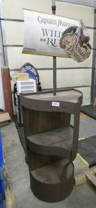 lot 5 image: Fun Captain Morgan display stand for your liquor storage or party supplies