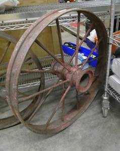 lot 8 image: 32 in diameter steel wheel