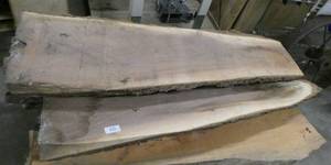 lot 10 image: 2 Live Cut slabs of Black Walnut