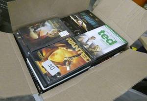 lot 40 image: Box of about 50 DVD movies