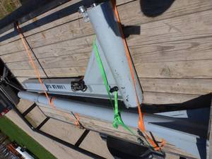 1,000 lb capacity Jib Crane - 118 inches tall - beam is 78 in long