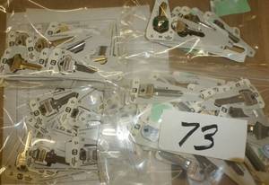 lot 73 image: group of key blanks