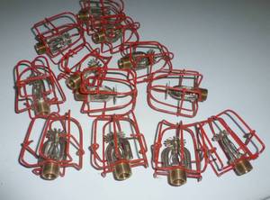 lot 88 image: New old stock - 12 Sprinkler heads with cages