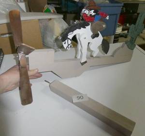 lot 90 image: Bucking bronco cowboy whirlygig PLUS 4 More