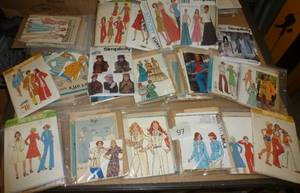 lot 97 image: Large group of adult sewing patterns